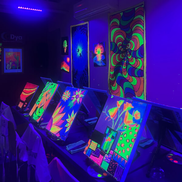 Paint in the Dark© 18+ UV Light Disco Party