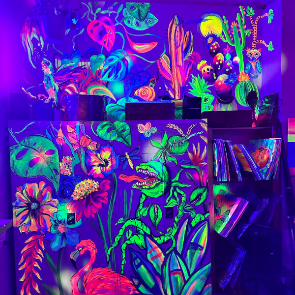 Paint in the Dark© All Ages - Family Friendly Event